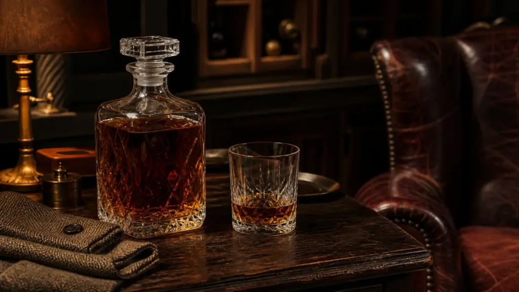 Klassischer Blended Scotch in einem eleganten Mid-Century-Ambiente