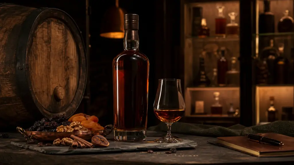 Sherrygereifter Whisky zwischen Eichenfass und Sammlervitrine